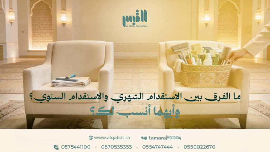 الاستقدام الشهري والاستقدام السنوي